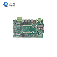 Placa Base Industrial Integrada RK3399 con Doble Ethernet Gigabit con PoE, 4 COM, 4 DI, 4 DO, Entrada/Salida HD, 9-36V, Android, Ubuntu, Debian