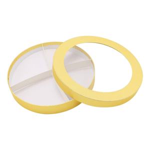 Caja de Regalo Redonda de Cartón para Dulces, con Diseño de Fresas y Chocolate, para Comida para Degustar - Product Image 3