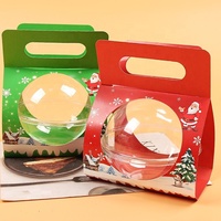 Boîte en PET en forme de boule pour chocolats, truffes, macarons, mousse au chocolat, emballage, vente chaude