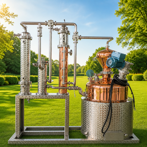 Équipement de distillation d'alcool Tonsen 500L, alambic en cuivre, machine de distillation en acier inoxydable pour whisky, brandy, gin, vodka - Product Image 6