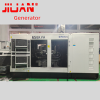 Generador Eléctrico Comercial de 650 KVA Trifásico, 520 KW, Motor Diésel Perkins, 50Hz, Insonorizado, Trifásico, para Centro de Datos