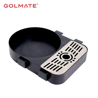 Grand plateau d'égouttement rond en métal pour pots à air pour flacon à vide Accessoires ronds pour pots à air servant des boissons chaudes