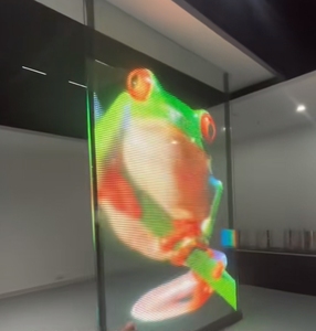 Rgx P8 240*1000 mét 4000cd 125*30 dots ngoài trời trong nhà thủy tinh trong suốt LED phim hiển thị trong suốt Panels LED Strip - Product Image 5