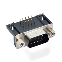 Adaptador de Panel Tipo Punch Needle D Sub HDR de 15 Pines y 45 Pines, Conector Industrial Macho-Hembra de Alta Densidad, Resistente al Agua y Duradero