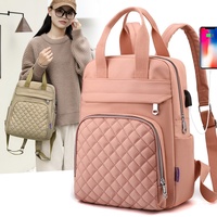Sac à dos Oxford pour femmes, nouveau modèle en forme de losange, avec fermeture éclair, pour réduire la charge des étudiants