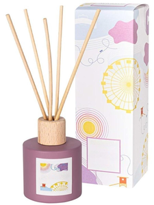 Hương liệu hương thơm chai tròn 100ml 200ml Rỗng đầy màu sắc sậy khuếch tán chai thủy tinh với gậy bán buôn - Product Image 3