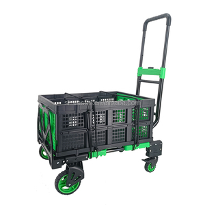 Nuevo diseño 330lbs Carro plegable 150kg Durable <span class=keywords><strong>3</strong></span> en <span class=keywords><strong>1</strong></span> Camión de mano plegable de plataforma para transportar mercancías - Product Image 5