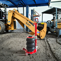 Cric pneumatique en acier de 6600 lb, levage rapide, 3T, réparation automobile, pliable, triple sac, garantie 1 an