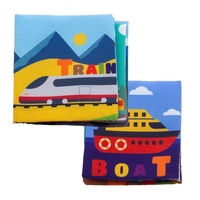 Livre en tissu souple pour enfants, jouet éducatif, impression personnalisée, vente en gros d'usine