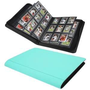 9 Palace Grid 360+ Porte-cartes en PU style professionnel avec fermeture éclair et clip amovible, pochette pour cartes de jeu de table - Product Image 2