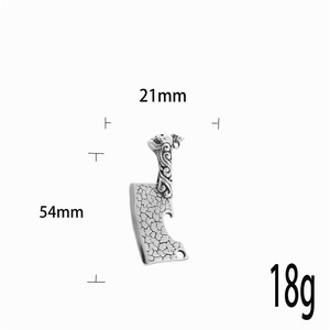 Colgante de cuchillo de acero inoxidable con cadena, colgantes temáticos para hombre, regalo, joyería de moda - Product Image 4