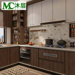 Luxury Kitchen <b>Cabinets</b> Modern Complete Set Storage <b>Cabinet</b> Furniture Design With Pull Out Drawers Pantry Kitchen Island - Product Image 2