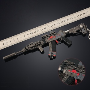 พวงกุญแจปืนไรเฟิลจิ๋วแบบถอดประกอบได้ ขายดี ของเล่นปืนหนัก พวงกุญแจโลหะผสม รุ่นจำลอง ของตกแต่ง - Product Image 4