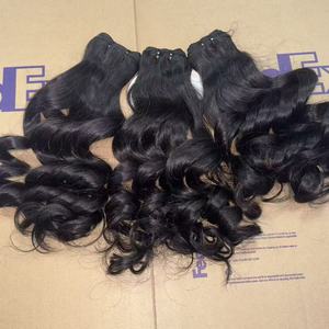 Fornitori di Extension di Capelli Umani Vergini Indiani Grezzi al 100% Non Lavorati, Super Double Drawn, con Cuticole Allineate, Onda Birmana - Product Image 3