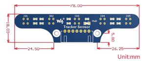 Module de suivi de ligne infrarouge pour robot Waveshare Tracker Sensor, 5 canaux, ITR20001/T, détecteur infrarouge K843 - Product Image 6