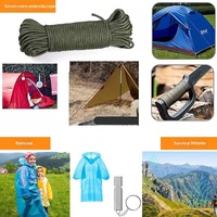Équipement de plein air, trousse de premiers soins, fournitures d'urgence pour le camping ; Kit de survie en milieu sauvage de nouvelle génération ; Sac tactique multifonctionnel ; Fabriqué