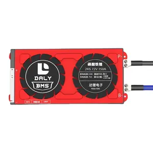 Daly bateria de lítio inteligente, bateria de lítio inteligente 40a 100a 150a 200a 250a 500a 4S/8s/13s bms lifepo4 daly 24s 72v 150ah uart bms para bateria