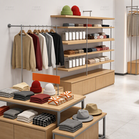 Étagère et armoire de présentation pour magasin de vêtements sur mesure, directement de l'usine, service OEM ODM tout-en-un