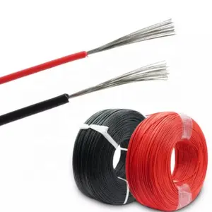 Cabo de silicone flexível alto, super macio 14awg 16awg 18awg 20awg 22awg 24awg ul3239 3kv fio de borracha de silicone de alta temperatura