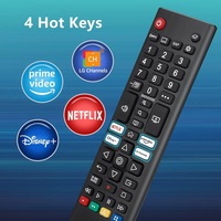 Control Remoto para Televisores LCD Inteligentes, Alcance de 10 m, Batería AAA, Plástico, Hecho en China, Éxito de Ventas en Comercio Electrónico