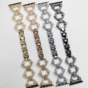 Correa de acero inoxidable para <span class=keywords><strong>Apple</strong></span> <span class=keywords><strong>Watch</strong></span>, correa de 38mm, 40mm, 41mm para iWatch SE Series 7, 6, 5, 4, 3, 2, 1, joyería elegante para mujer, Correa <span class=keywords><strong>O</strong></span>-link - Product Image 1