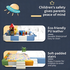 Aire de jeux pour enfants avec <span class=keywords><strong>piscine</strong></span> <span class=keywords><strong>à</strong></span> <span class=keywords><strong>balles</strong></span> et maison pour tout-petits, pour des coins de jeu imaginatifs dans la chambre - Product Image 5