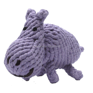 Özelleştirilmiş hayvan halat köpek dişleri oynamak yumuşak ve dayanıklı yıkılmaz fil türkiye Hippo dinozor yunus köpek oyuncak - Product Image 5