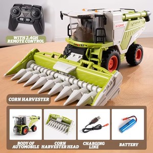2,4G aleación 1/24 6CH electrónico <span class=keywords><strong>RC</strong></span> coche camión pulverización <span class=keywords><strong>Control</strong></span> remoto granja maíz cosechadora Tractor juguetes conjunto para niños - Product Image 6