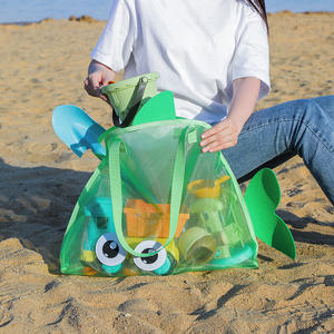 Último modelo 2026 Bolso de malla para playa, para almacenamiento de juguetes infantiles y trajes de baño, para viajes de verano, portátil, para artículos de aseo - Product Image 6