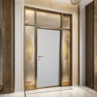 Laque blanche Portes intérieures en bois prémontées/affleurantes Porte intérieure pour appartement/villa/usage commercial