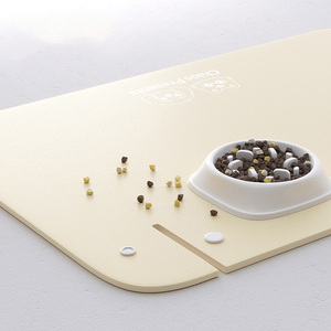 Voedermat voor huisdieren Waterdicht Oliebestendig Gemakkelijk schoon te maken Half dekking Sterke adsorptie Slijtvast Kat Hond Kommat Draagbaar - Product Image 2