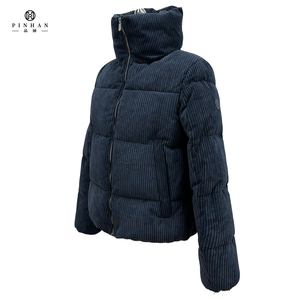 Manteau bouffant à rayures verticales pour jeune garçon Vêtements décontractés Personnalisation de l'usine <span class=keywords><strong>Veste</strong></span> chaude en duvet de canard blanc pour hommes - Product Image 3