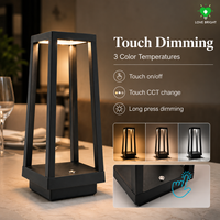 Lanterne de table LED sans fil rechargeable, flexible, simple, à courant continu réglable, à économie d'énergie, pour restaurant, hôtel, terrasse, patio
