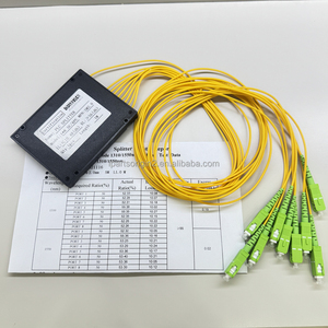 Divisor de Fibra Óptica de Baja Emisión de Humo y Cero Halógenos, Tipo Caja/Cassette, Monomodo SC/APC 1x8 para Redes FTTH PON - Product Image 2