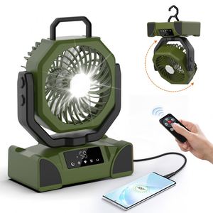 พาวเวอร์แบงค์แบบพกพา 10000 มิลลิแอมป์ สำหรับตั้งแคมป์ พร้อมไฟ LED มุมกว้าง 360 องศา พัดลมกลางแจ้งแบบ 3-in-1 ติดตั้งได้ ทนทานต่อสภาพอากาศ - Product Image 2