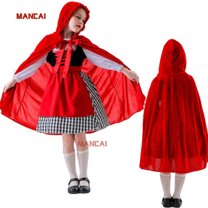 strapless open back dress Rubies Red Riding Hood Girl's Fancy Dress Costume