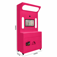 Photomaton rose à écran tactile avec imprimante, machine portable pour fêtes, événements, centres commerciaux, kiosque en libre-service
