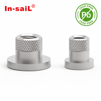 Prise d'alimentation In-saiL Power2 en laiton sans plomb pour PCB, bornes à filetage interne pour fixation de cosses de câble, méga-fusibles EV ESS