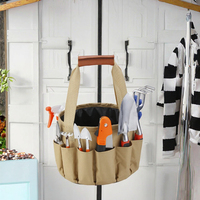 Sac de rangement en toile à assemblage manuel avec étui rigide pour ensemble d'outils de jardinage, garantie de 3 ans, outils combinés inclus