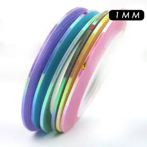 Matte Metallic Glitter Nail Rolls Waves Striping Tape Line DIY 3d Nail Art Tips Decoration Stickers for Nails Care