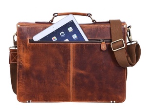 Factory Custom Logo 17 Inches Luxury Unisex Genuine Leather Hard Business <b>Briefcase</b> <b>Laptop</b> <b>Bags</b> ALO-0007 - Product Image 5