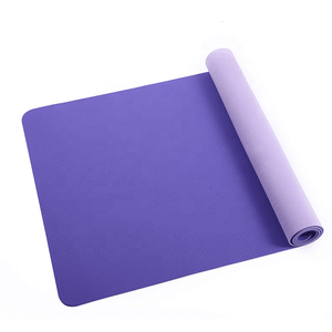 Fabricant de tapis de yoga Impression personnalisée Marque privée Antidérapant Écologique Bicolore TPE Tapis de yoga Ensemble pour femmes et enfants - Product Image 2