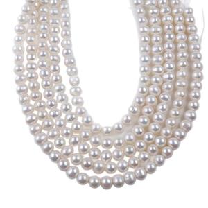 Matériaux de bijouterie faits à la main de Zhuji, perles d'eau douce naturelles de 9 à 10 mm, accessoires pour collier et boucles d'oreilles, vente en gros - Product Image 5