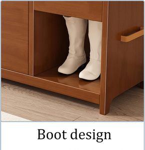 <span class=keywords><strong>Meuble</strong></span> de maison au design unique, <span class=keywords><strong>banc</strong></span> en bois avec tiroir et étagère de rangement, armoire à chaussures à 3 niveaux pour le salon et l'entrée - Product Image 5