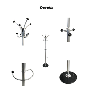 <span class=keywords><strong>Perchero</strong></span> de Metal con 12 Ganchos, Soporte para Exhibición de Sombreros, <span class=keywords><strong>Perchero</strong></span> para Ropa con Base de Mármol para la Entrada - Product Image 6