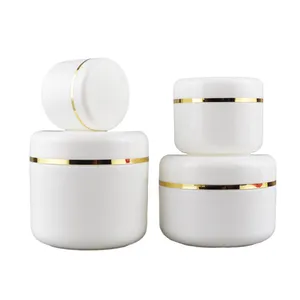 super march hot sale 100ml 150ml 250ml Pp Plastic Jar With Lid Container White Clear Jar Hair Facial Cream Packing Cup
