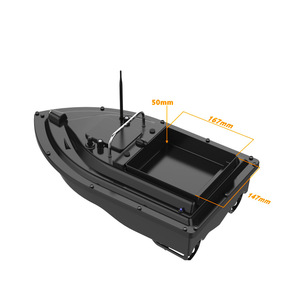 Bateau de pêche D16B 54x27x21cm, double moteur, télécommande GPS avec hopper pour la pêche - Product Image 1