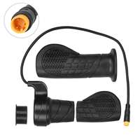 Poignée d'accélérateur à demi-tour 12V-72V en plastique durable, étanche, avec prise M8 3 broches WP pour vélo électrique et scooter
