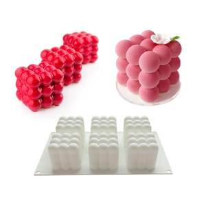 1pcs White Silicone Cube Candle Mold 3D Number Shape for Homemade Soap Fondant Cake Fondant Making Supplies with Opp Bag - Product Image 4