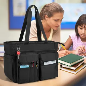 Teacher Tote Bag Separated Storage Laptop Layer Women Teacher Utility Bag Tote Custom Carrying Teacher Bag